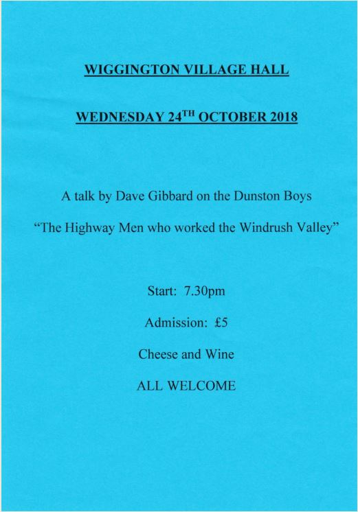 Poster for a event in October 2018