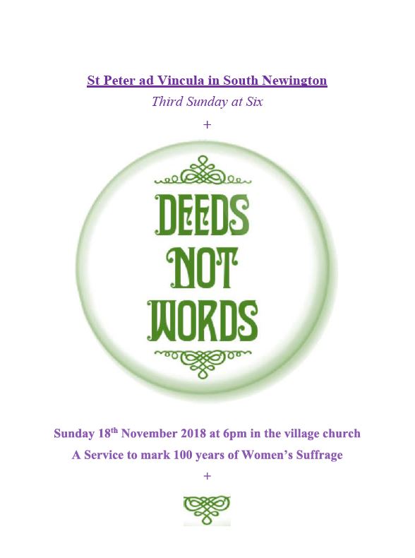 Poster for service in November 2018