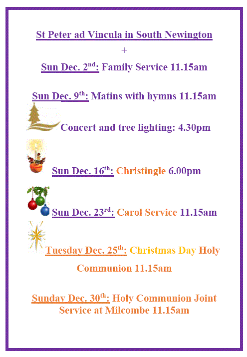 Details of services in December 2018
